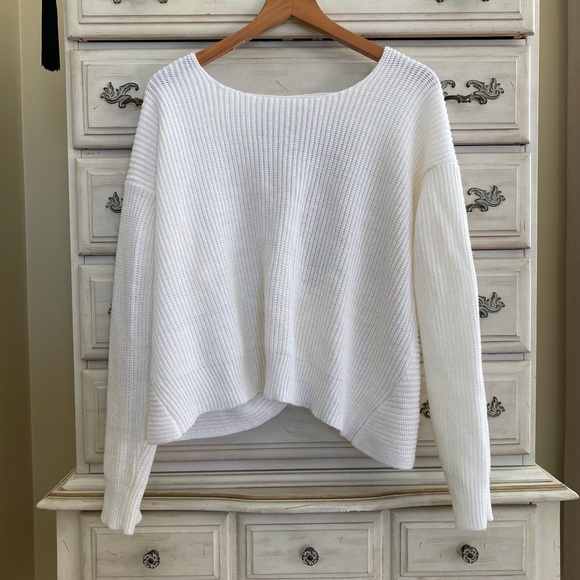 Vici Cream Twist Back Sweater - Picture 2 of 5